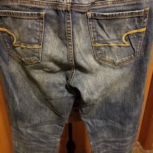 American Eagle distressed skinny jeans